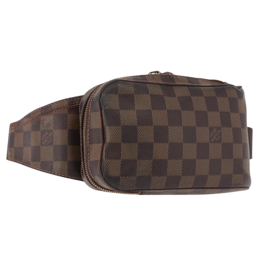 Louis Vuitton Geronimos N51994 Damier Ebene Canvas Shoulder Bag: Louis Vuitton Geronimos N51994 Damier Ebene Canvas Shoulder Bag Louis Vuitton Geronimos shoulder bag in Damier Ebene canvas, made in Spain. Designed for women, this bag measures approximately 12 cm wi