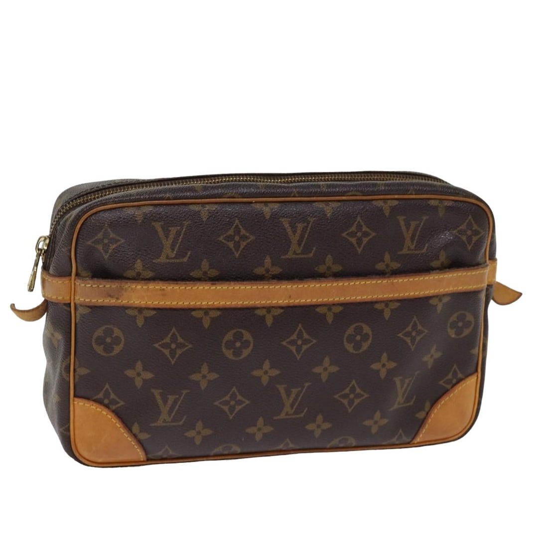 Louis Vuitton M51845 Compiegne 28 Monogram Canvas Clutch: Louis Vuitton M51845 Compiegne 28 Monogram Canvas Clutch Louis Vuitton Compiegne 28 clutch bag in Monogram Canvas, made in France. This pre-owned bag features the classic Monogram pattern and comes wi