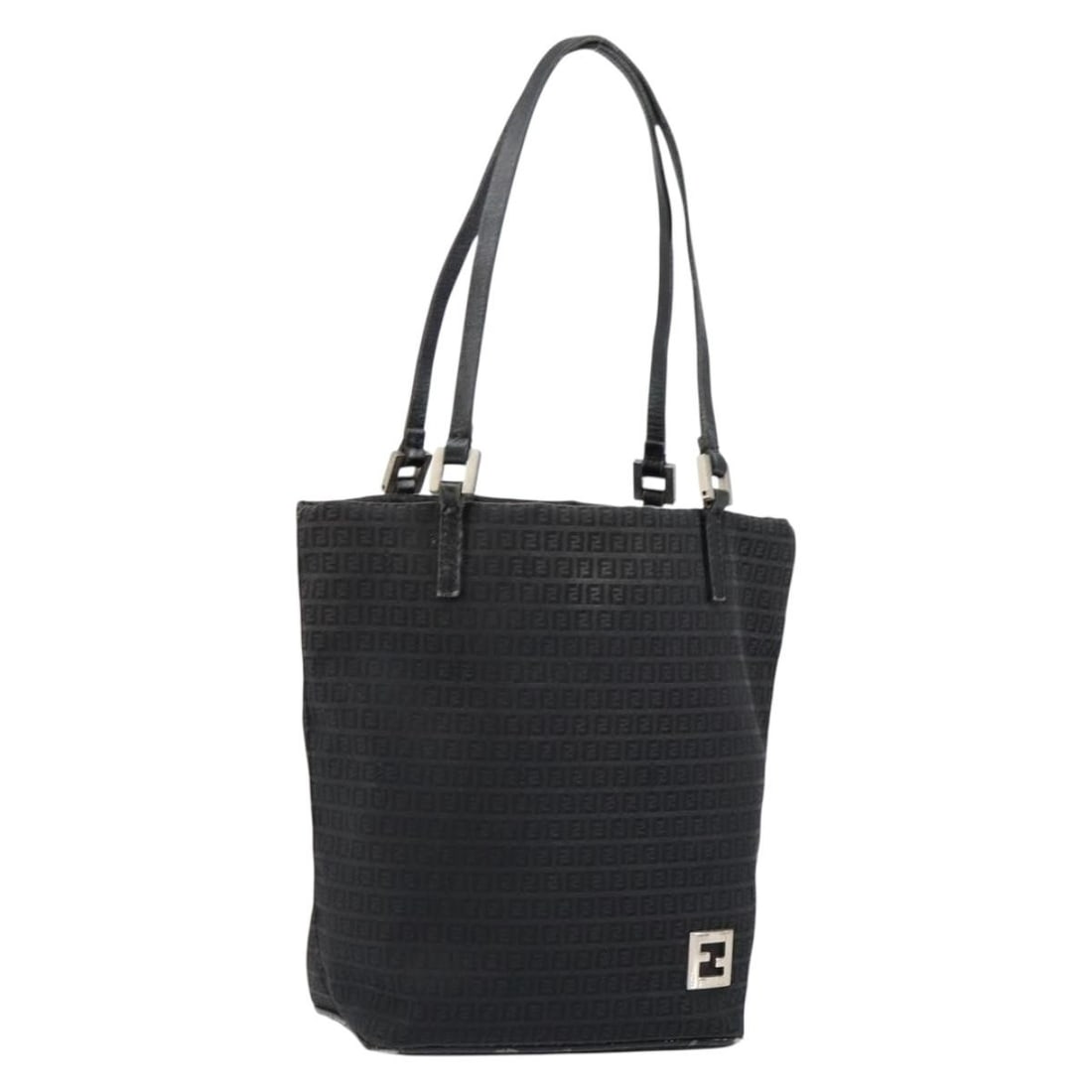 Fendi Zucchino Canvas Black Handbag for Women Made in Italy: Fendi Zucchino Canvas Black Handbag for Women Made in Italy This FENDI Zucchino canvas handbag features a black exterior and is crafted from durable Zucchino canvas. Designed for women, it offers a co