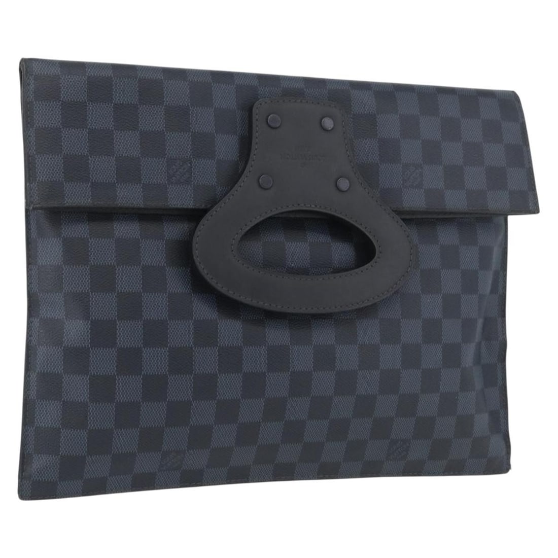 Louis Vuitton N51101 Damier Cobalt Canvas Clutch Portfolio Bag: Louis Vuitton N51101 Damier Cobalt Canvas Clutch Portfolio Bag Louis Vuitton Damier Cobalt portfolio clutch bag in Damier Cobalt canvas, made in France. The bag measures approximately W35 cm x H36.5 c