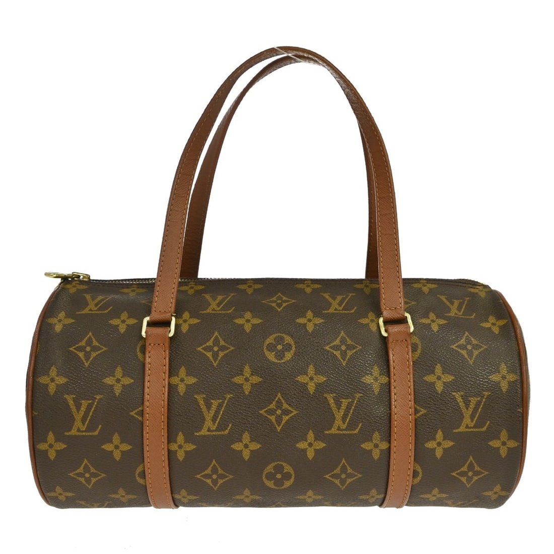 Louis Vuitton Papillon 30 Monogram Canvas Zip Handbag M51365: Louis Vuitton Papillon 30 Monogram Canvas Zip Handbag M51365 Vintage Louis Vuitton Papillon 30 handbag in brown Monogram canvas with leather double handles and a zip closure. Made in France, this wome