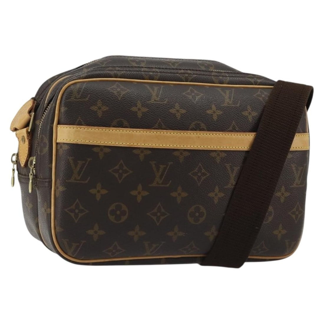 Louis Vuitton M45254 Reporter PM Monogram Canvas Shoulder Bag: Louis Vuitton M45254 Reporter PM Monogram Canvas Shoulder Bag Louis Vuitton Reporter PM shoulder bag in Monogram Canvas, made in France. This women's bag is identified by product number M45254 and com