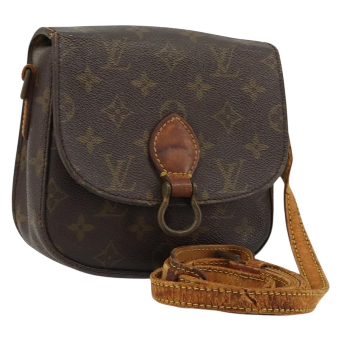 Louis Vuitton Saint Cloud PM Monogram Canvas Shoulder Bag M51244: Louis Vuitton Saint Cloud PM Monogram Canvas Shoulder Bag M51244 This Louis Vuitton Monogram Saint Cloud PM Shoulder Bag, model M51244, is crafted from signature monogram canvas and was made in France