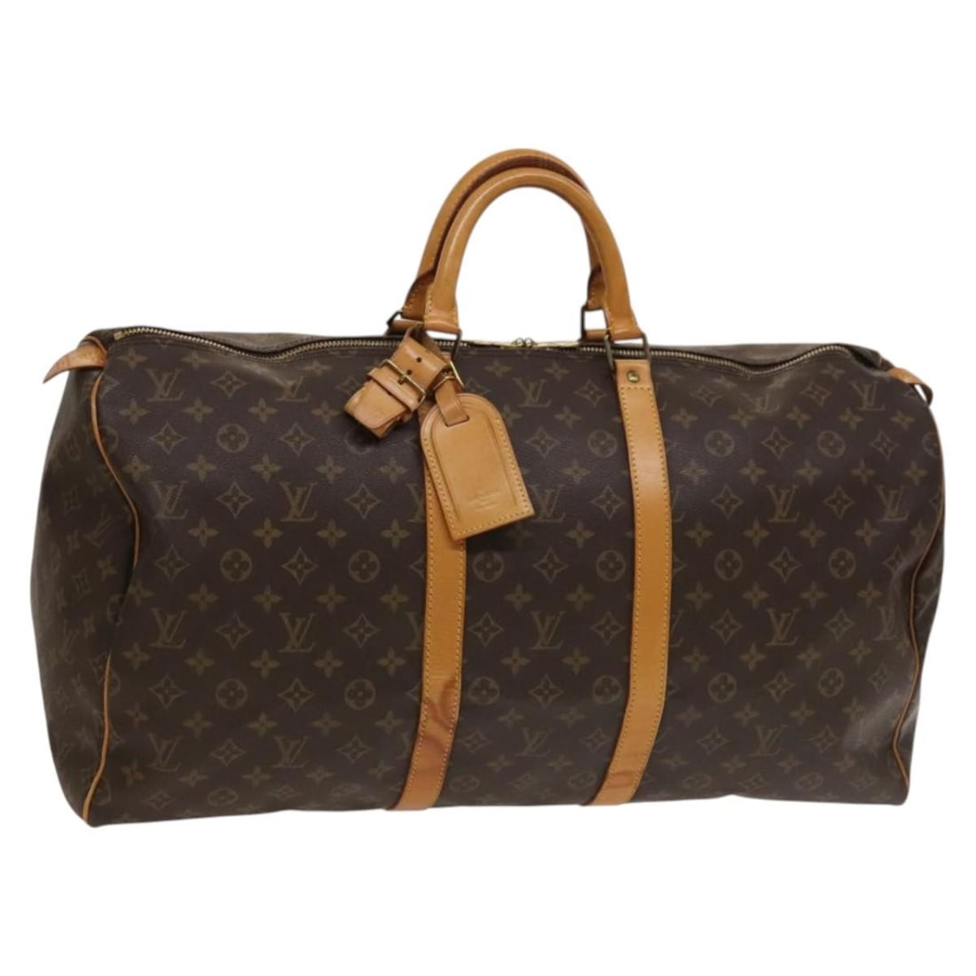Louis Vuitton Keepall 55 Monogram Canvas Boston Bag M41424: Louis Vuitton Keepall 55 Monogram Canvas Boston Bag M41424 This is a Louis Vuitton Monogram Keepall 55 Boston Bag, model M41424, crafted from signature monogram canvas. The bag features a spacious des