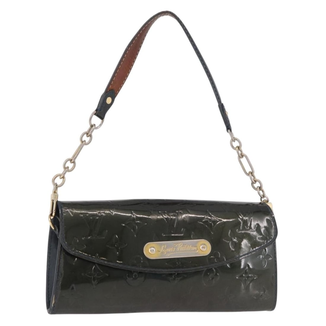 Louis Vuitton M93680 Vernis clutch bag with shoulder strap Bluenuit: Louis Vuitton M93680 Vernis clutch bag with shoulder strap Bluenuit Louis Vuitton Vernis Sunset Bluebird clutch bag in Bluenuit patent leather, made in France. This women's clutch bag measures approxi