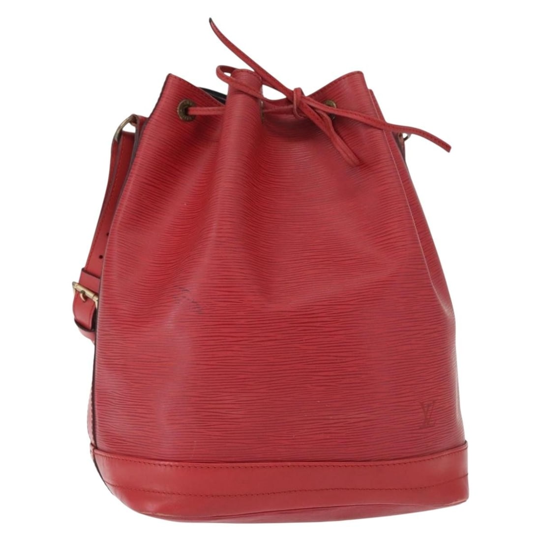 Louis Vuitton M44007 Noe Red Epi Leather Shoulder Bag: Louis Vuitton M44007 Noe Red Epi Leather Shoulder Bag Louis Vuitton Epi Noe shoulder bag in red Epi leather, made in France. This bag features a shoulder strap with an approximate drop of 27 - 31 cm a