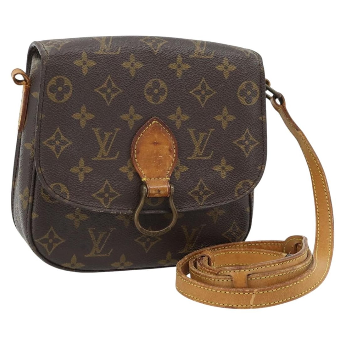 Louis Vuitton M51243 Saint Cloud MM Monogram Canvas Shoulder Bag: Louis Vuitton M51243 Saint Cloud MM Monogram Canvas Shoulder Bag Louis Vuitton Saint Cloud MM shoulder bag in Monogram Canvas, style no. M51243. Made in Germany, this bag features a monogram colorway 
