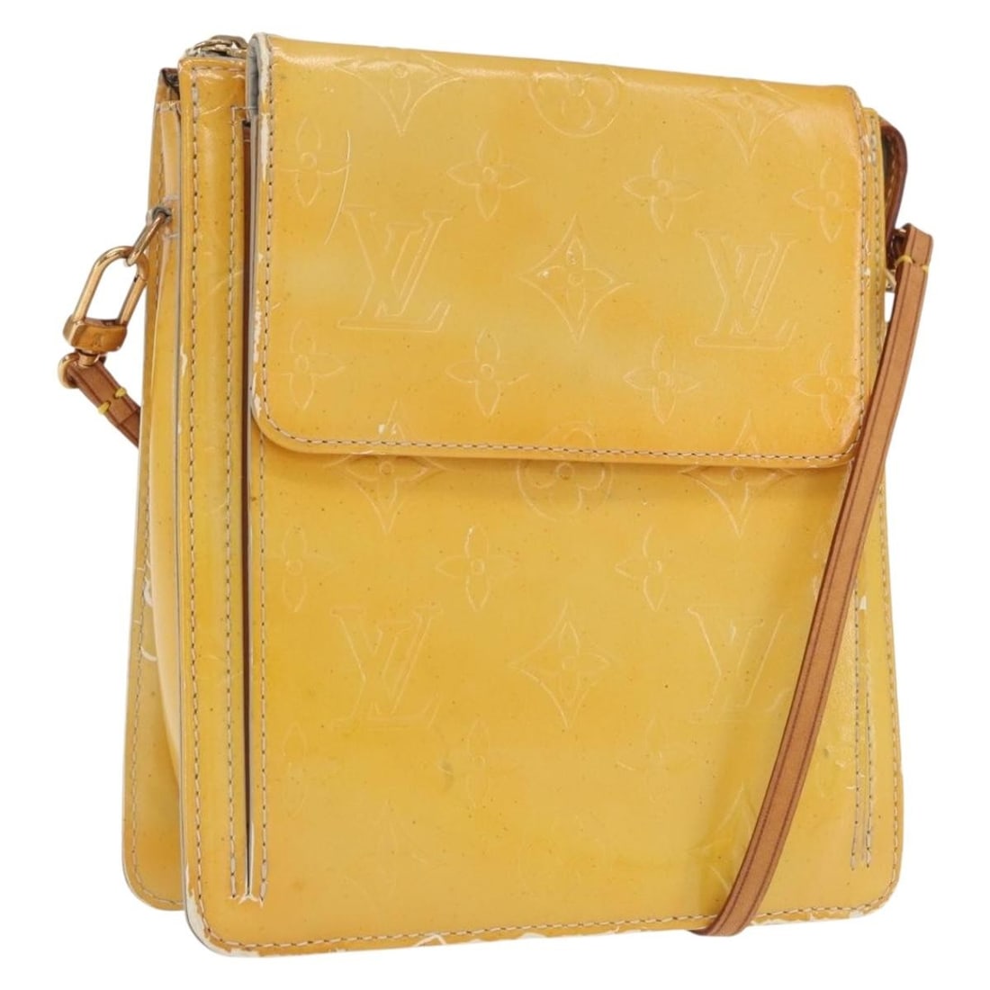 Louis Vuitton Vernis Gris Motto Patent Leather Accessory Pouch M91030: Louis Vuitton Vernis Gris Motto Patent Leather Accessory Pouch M91030 This Louis Vuitton Monogram Vernis Motto accessory pouch is crafted from patent leather in the color Gris. It features a compact a