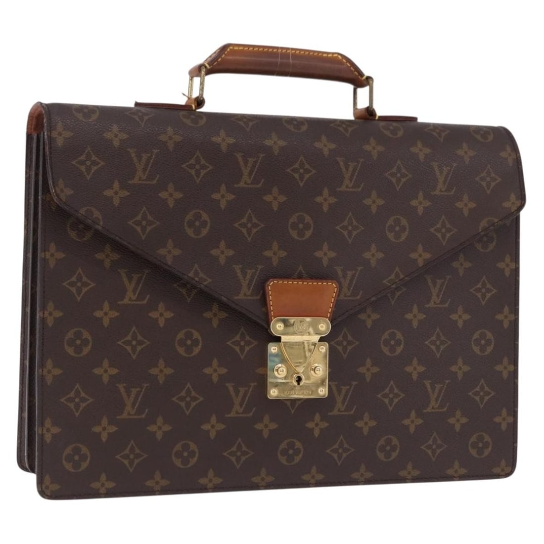 Louis Vuitton M53331 Serviette Conseiller Monogram Canvas Briefcase: Louis Vuitton M53331 Serviette Conseiller Monogram Canvas Briefcase Louis Vuitton Serviette Conseiller briefcase in Monogram Canvas, made in France. This women's briefcase measures approximately 38 cm