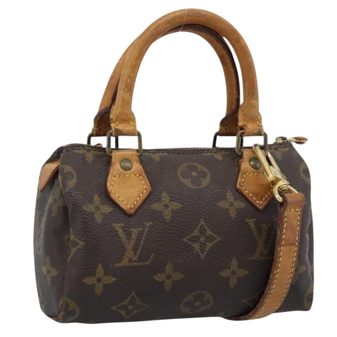 Louis Vuitton M41534 Mini Speedy Monogram Canvas Handbag: Louis Vuitton M41534 Mini Speedy Monogram Canvas Handbag Louis Vuitton Monogram Mini Speedy Hand Bag in Monogram Canvas, made in France. This women's handbag comes with a shoulder strap and is identif