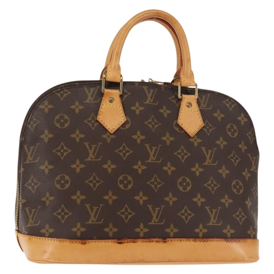 Louis Vuitton Alma M51130 Monogram Canvas Handbag France: Louis Vuitton Alma M51130 Monogram Canvas Handbag France Louis Vuitton Monogram Alma handbag in Monogram Canvas, made in France. The bag is identified by product no. M51130 and serial no. VI0917. It i