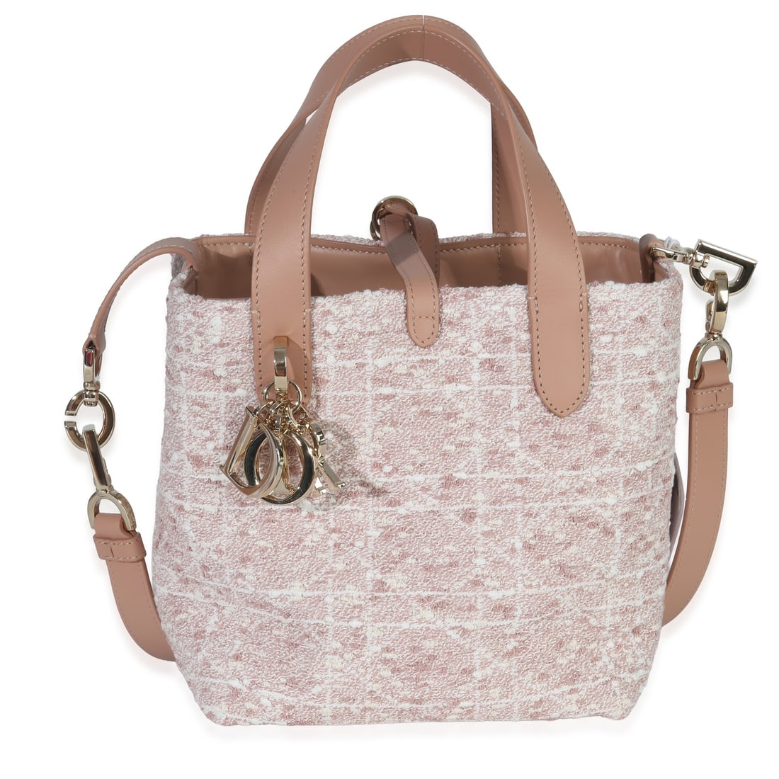 Christian Dior Pink Tweed Small Toujours Vertical Tote (1 of 6)