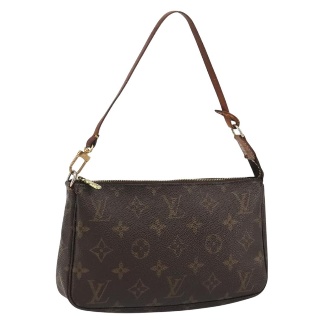 Louis Vuitton M51980 Monogram Canvas Pochette Accessoires Pouch: Louis Vuitton M51980 Monogram Canvas Pochette Accessoires Pouch Louis Vuitton Monogram Pochette Accessoires pouch in monogram canvas. This women's pouch was made in France and is offered without the o