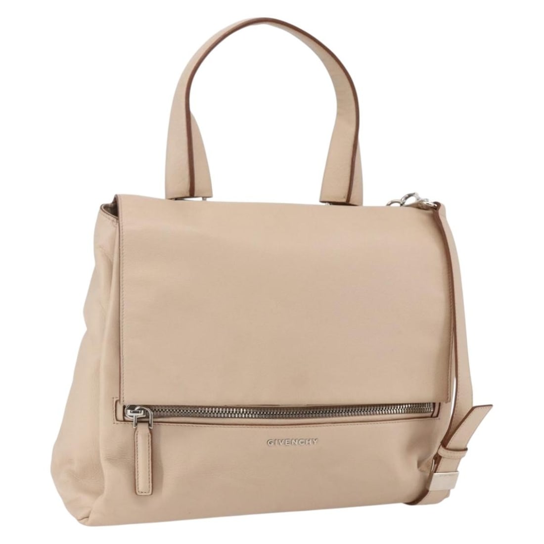 GIVENCHY Leather 2way Hand Bag Baby Blue Silver Authentic: GIVENCHY Leather 2way Hand Bag Baby Blue Silver Authentic This GIVENCHY hand bag combines elegance and durability, crafted from premium leather in a stunning baby blue and silver color scheme. Ideal f
