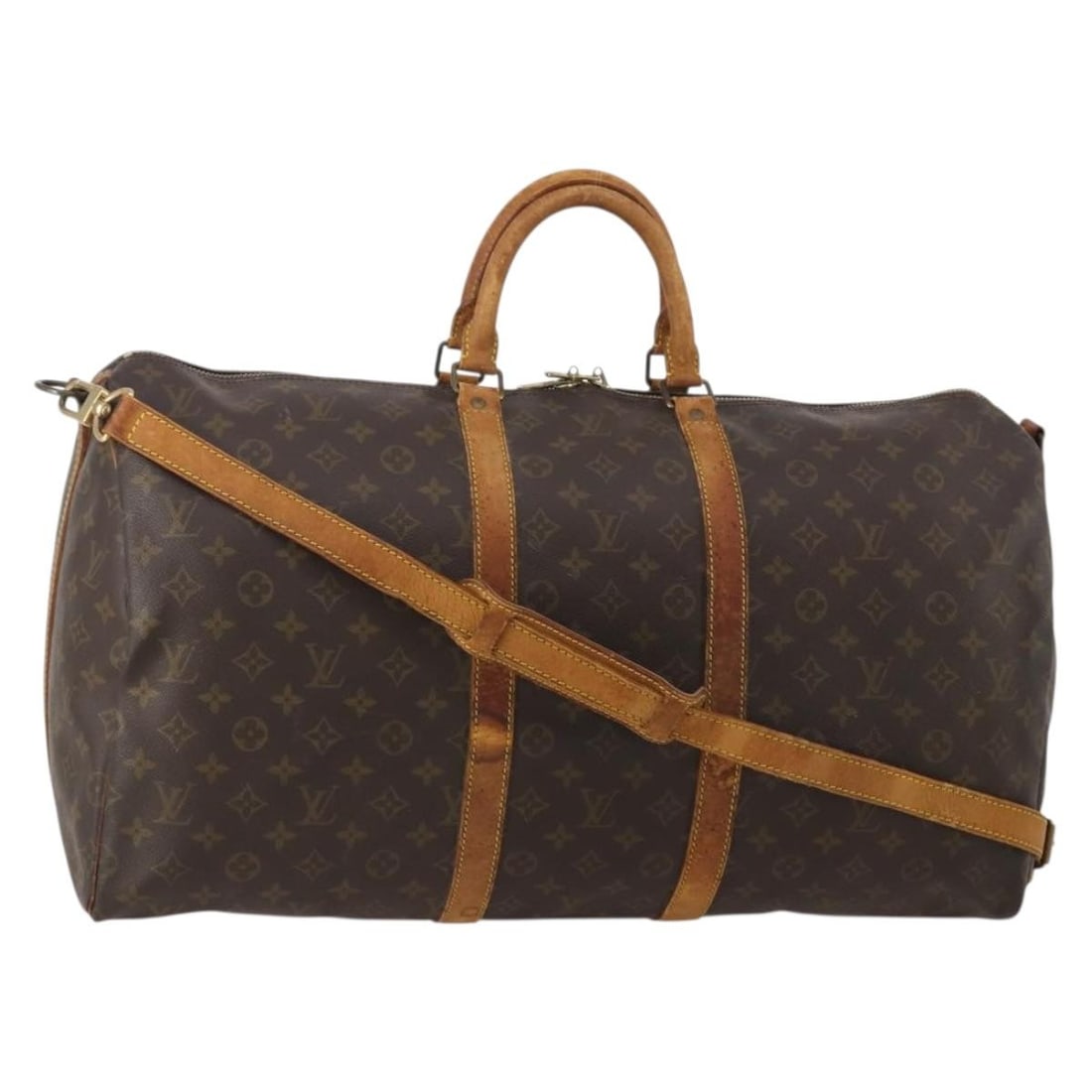 Louis Vuitton M41414 Keepall Bandouliere 55 Monogram Boston Bag: Louis Vuitton M41414 Keepall Bandouliere 55 Monogram Boston Bag Louis Vuitton Keepall Bandouliere 55 Boston bag in Monogram canvas. This travel bag includes a shoulder strap and was made in France. Co