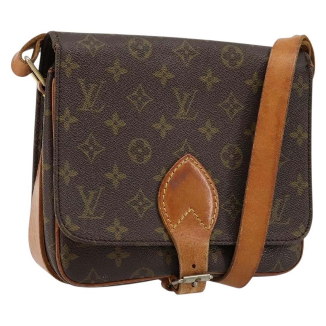 Louis Vuitton Cartouchiere MM Monogram Canvas Shoulder Bag M51253: Louis Vuitton Cartouchiere MM Monogram Canvas Shoulder Bag M51253 This LOUIS VUITTON Cartouchiere MM shoulder bag is crafted from signature Monogram Canvas and was made in France. The bag features a c