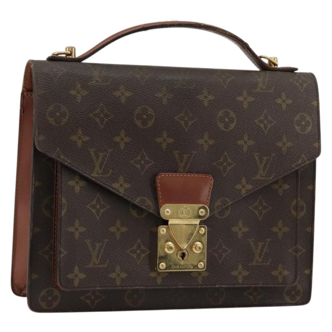 Louis Vuitton Monceau 28 Monogram Canvas Handbag M51185: Louis Vuitton Monceau 28 Monogram Canvas Handbag M51185 This is a Louis Vuitton Monogram Monceau 28 handbag, crafted from the iconic Monogram Canvas. The bag is designed for women and features an appr