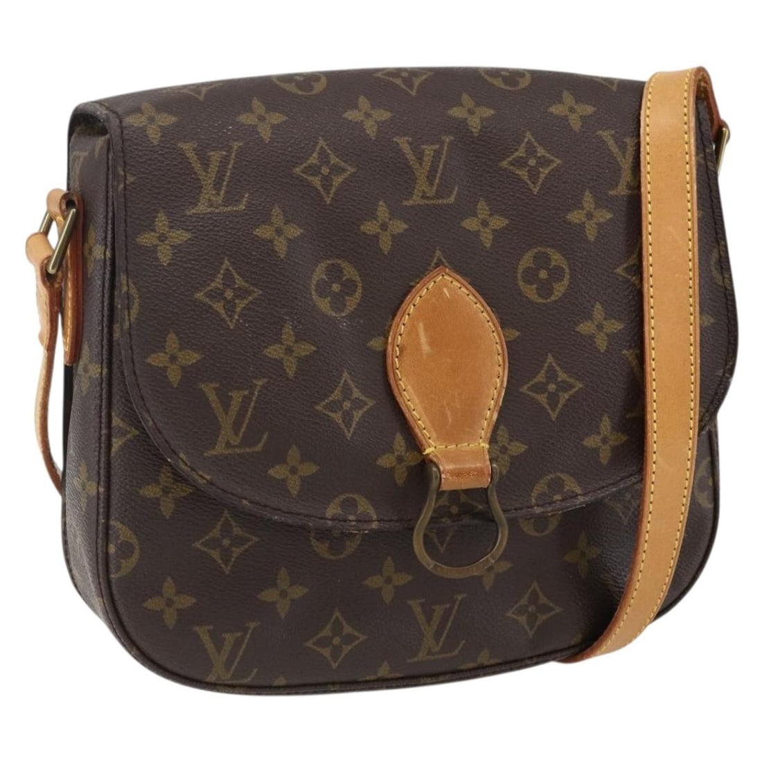 Louis Vuitton M51242 Saint Cloud GM Monogram Canvas Shoulder Bag: Louis Vuitton M51242 Saint Cloud GM Monogram Canvas Shoulder Bag Louis Vuitton Monogram Saint Cloud GM shoulder bag in Monogram Canvas, made in France. This women's shoulder bag measures approximately