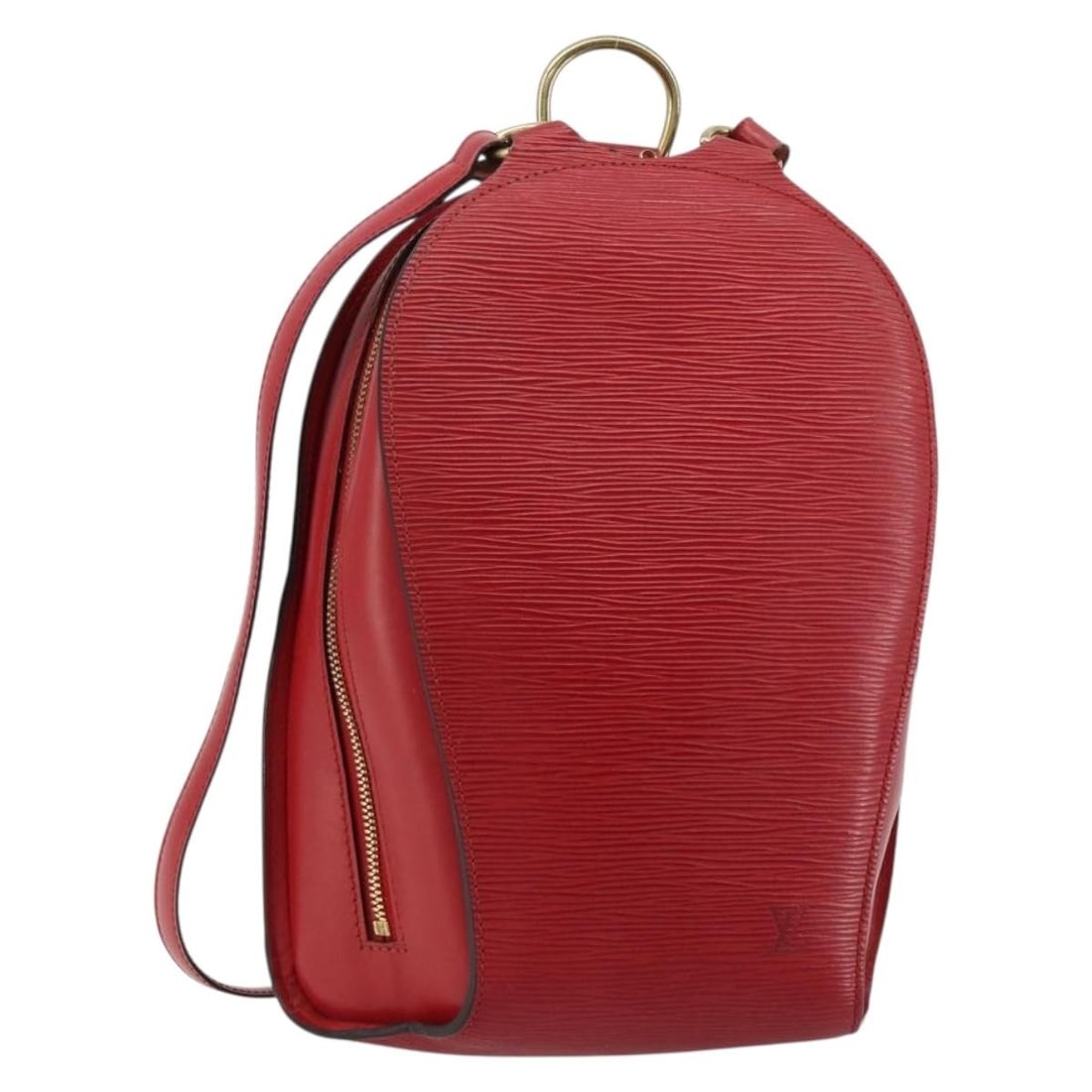 Louis Vuitton M52237 Mabillon Epi Leather Backpack Castilian Red: Louis Vuitton M52237 Mabillon Epi Leather Backpack Castilian Red Louis Vuitton Epi Mabillon backpack in Castilian Red, crafted from Epi leather and made in France. This style features a compact backpa