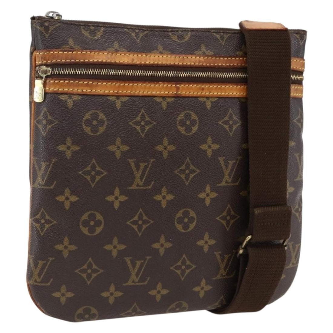 Louis Vuitton Pochette Bosphore Monogram Canvas Shoulder Bag M40044 France: Louis Vuitton Pochette Bosphore Monogram Canvas Shoulder Bag M40044 France This Louis Vuitton Monogram Pochette Bosphore Shoulder Bag features the iconic monogram canvas and a classic shoulder bag sil