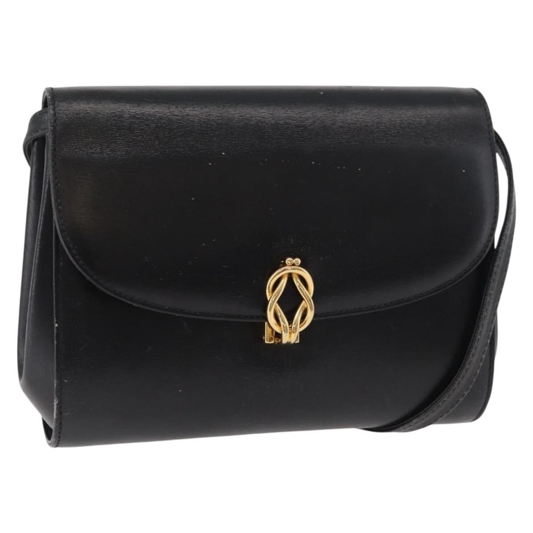 Gucci Leather Shoulder Bag Black Gold Tone 004 056 0219: Gucci Leather Shoulder Bag Black Gold Tone 004 056 0219 A Gucci leather shoulder bag in black and gold, made in Italy. It features a shoulder bag style with an approximate size of W19 cm x H15 cm x D6