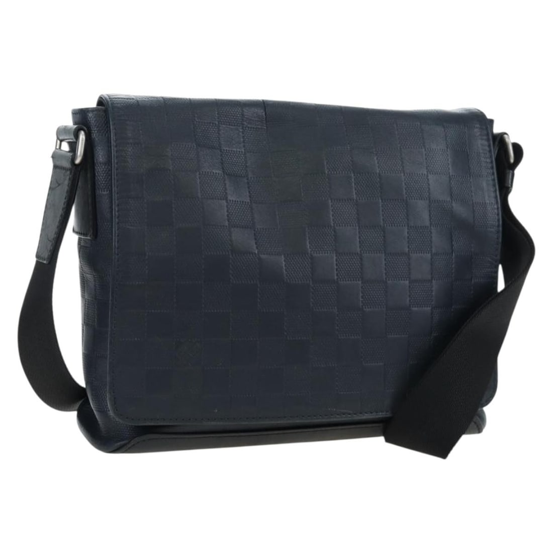 Louis Vuitton N41033 District PM Shoulder Bag Onyx Damier Infini Leather: Louis Vuitton N41033 District PM Shoulder Bag Onyx Damier Infini Leather Louis Vuitton Damier Infini District PM shoulder bag in onyx Damier Infini leather. It comes with a dust bag and item box. Made
