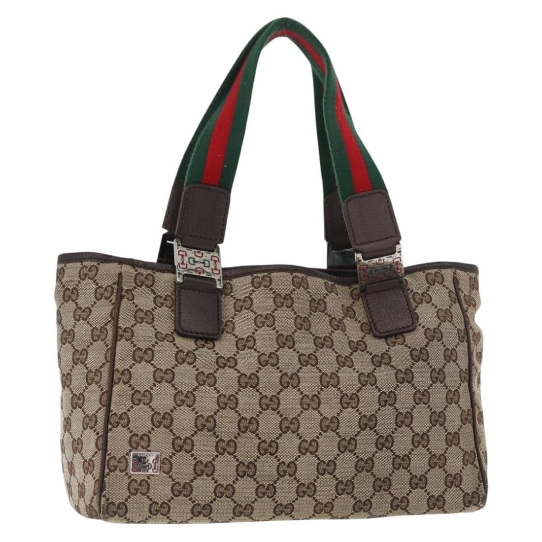 Gucci 145810 Beige GG Canvas Sherry Web Handbag: Gucci 145810 Beige GG Canvas Sherry Web Handbag Gucci GG Canvas Web Sherry Line handbag in beige, made in Italy. This women's handbag is crafted in GG canvas and comes only with the item shown; box an