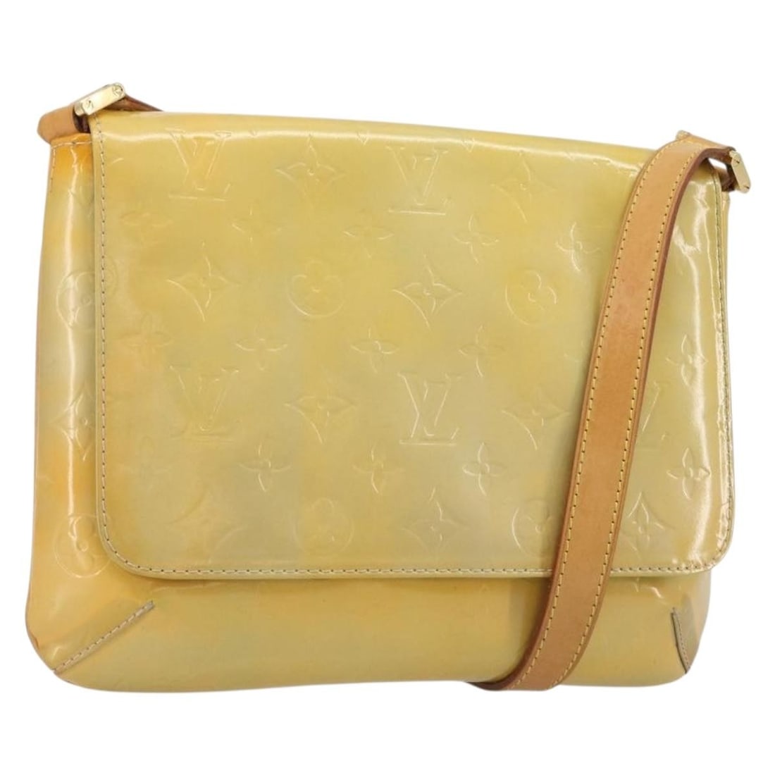 Louis Vuitton Thompson Street Shoulder Bag Monogram Vernis Gris M91008: Louis Vuitton Thompson Street Shoulder Bag Monogram Vernis Gris M91008 This Louis Vuitton Thompson Street shoulder bag is crafted in patent leather with the Monogram Vernis finish in Gris. It was made