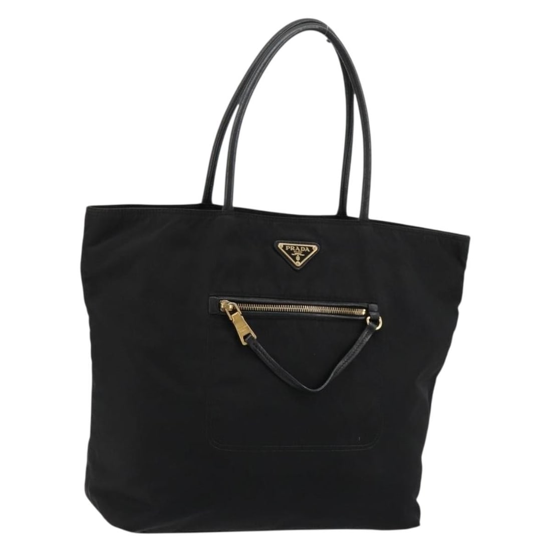 Prada Nylon Black Gold Tote Bag with Guarantee Card Italy (1 of 18)