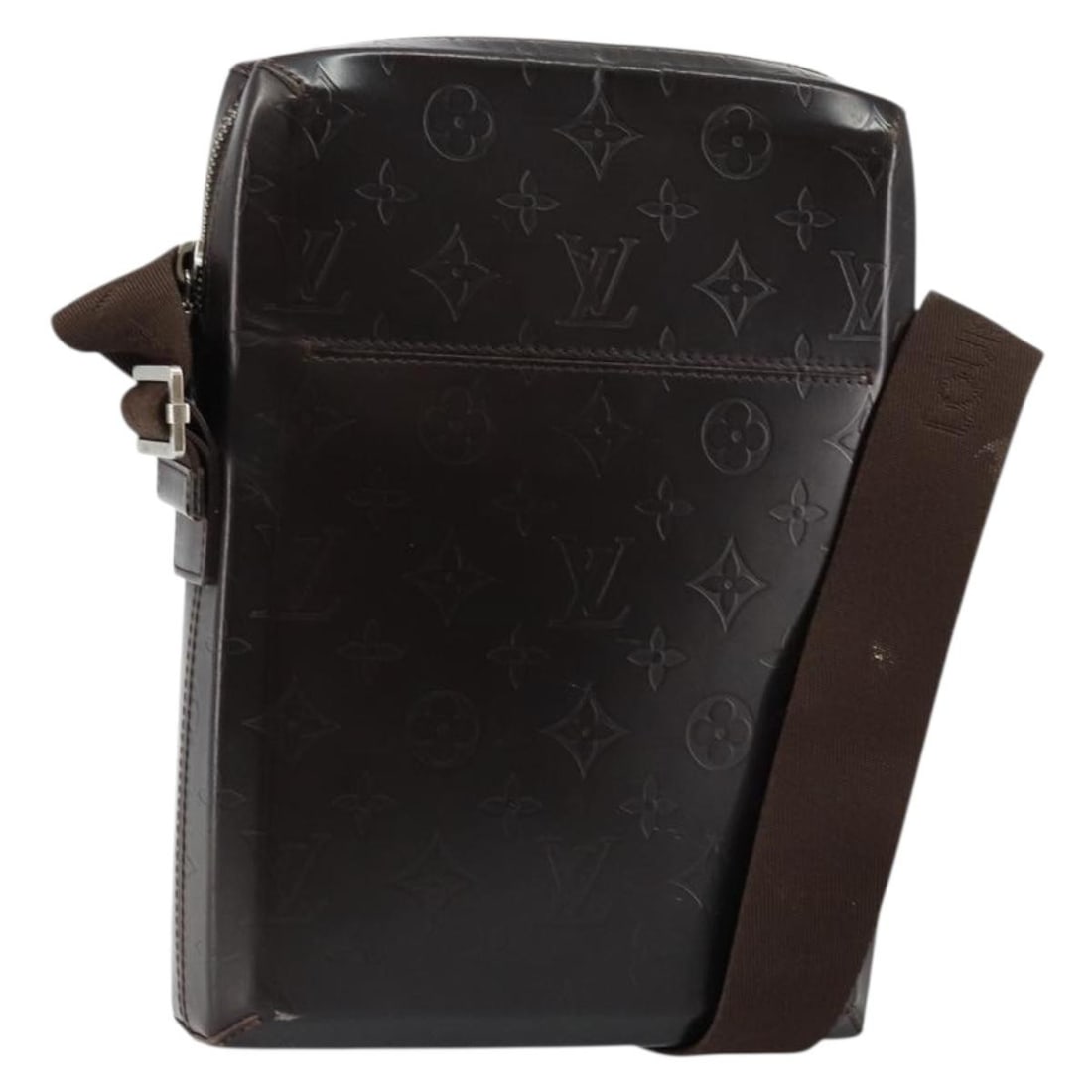 LOUIS VUITTON Monogram Lace Bobby Shoulder Bag M46520 Brown Patent Leather: LOUIS VUITTON Monogram Lace Bobby Shoulder Bag M46520 Brown Patent Leather This exquisite LOUIS VUITTON Monogram Lace Bobby Shoulder Bag is crafted from luxurious patent leather in a rich brown color.