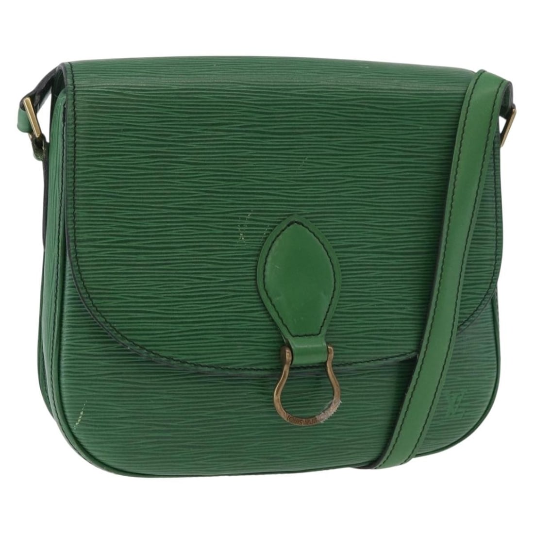 Louis Vuitton Saint Cloud GM Green Epi Leather Shoulder Bag M52194: Louis Vuitton Saint Cloud GM Green Epi Leather Shoulder Bag M52194 A Louis Vuitton Saint Cloud GM shoulder bag in green Epi leather, made in France. The bag features a shoulder strap with an approxima