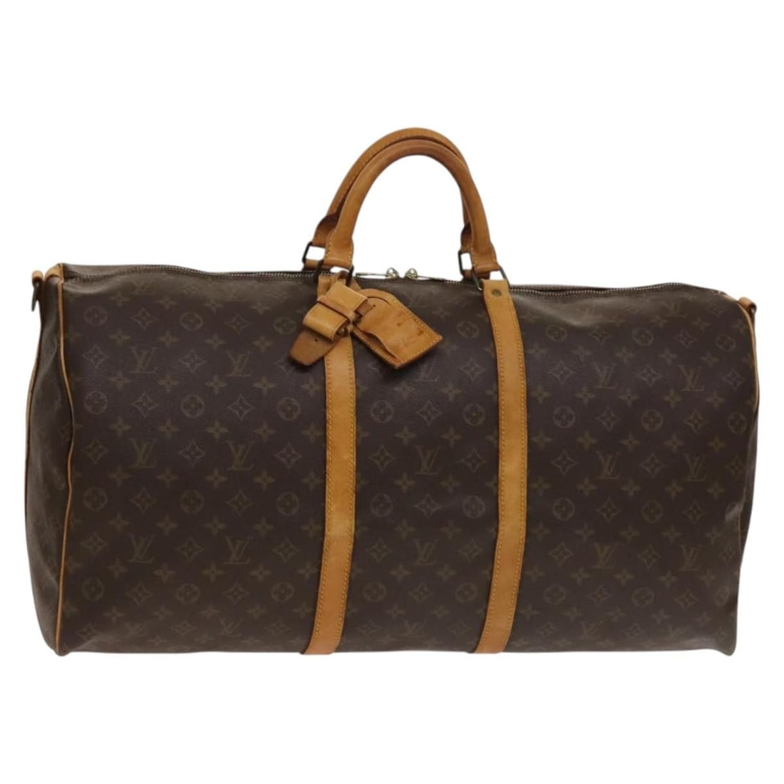 Louis Vuitton M41412 Keepall 60 Monogram Canvas Boston Bag: Louis Vuitton M41412 Keepall 60 Monogram Canvas Boston Bag Louis Vuitton Monogram Keepall Bandouliere 60 Boston Bag in Monogram Canvas, made in France. This women's Boston bag comes in the Monogram co