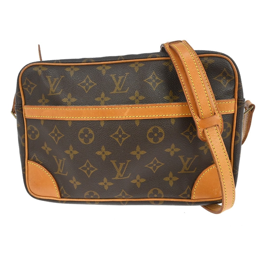 Louis Vuitton M51274 Trocadero 27 Monogram Shoulder Bag: Louis Vuitton M51274 Trocadero 27 Monogram Shoulder Bag Louis Vuitton Trocadero 27 crossbody bag in Monogram canvas and leather, made in France. It features one outside pocket and one inside zipper po