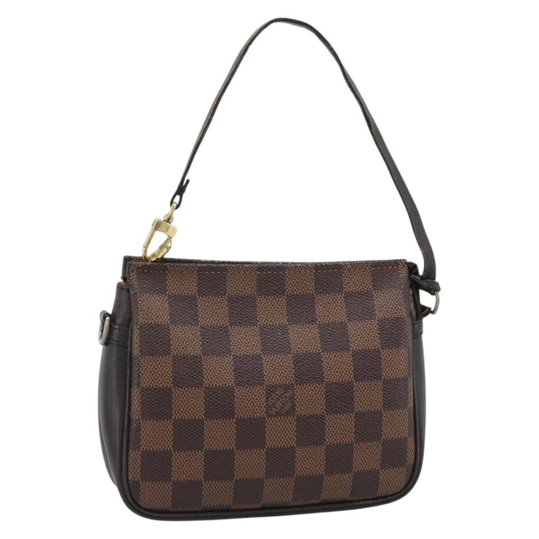 Louis Vuitton N51982 Damier Ebene Canvas Makeup Pouch: Louis Vuitton N51982 Damier Ebene Canvas Makeup Pouch Louis Vuitton Damier Ebene Trousse Make Up pouch in Damier Ebene canvas, made in France. This pre-owned item is identified by product number N5198