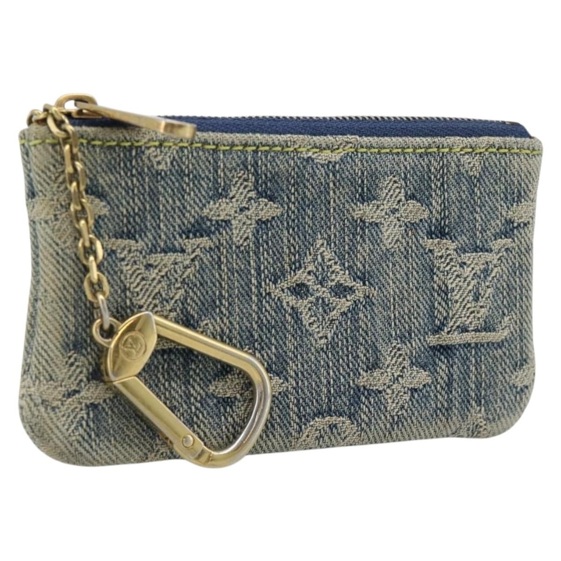 Louis Vuitton M95343 Monogram Denim Coin Purse Blue (1 of 18)