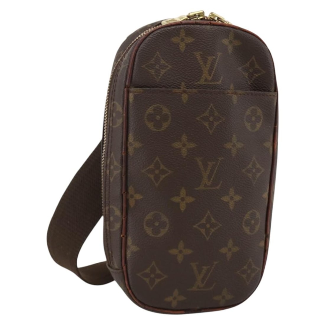 Louis Vuitton Pochette Gange Monogram Canvas Shoulder Bag M51870: Louis Vuitton Pochette Gange Monogram Canvas Shoulder Bag M51870 This Louis Vuitton Monogram Pochette Gange shoulder bag features the iconic monogram canvas exterior with a classic monogram color sche