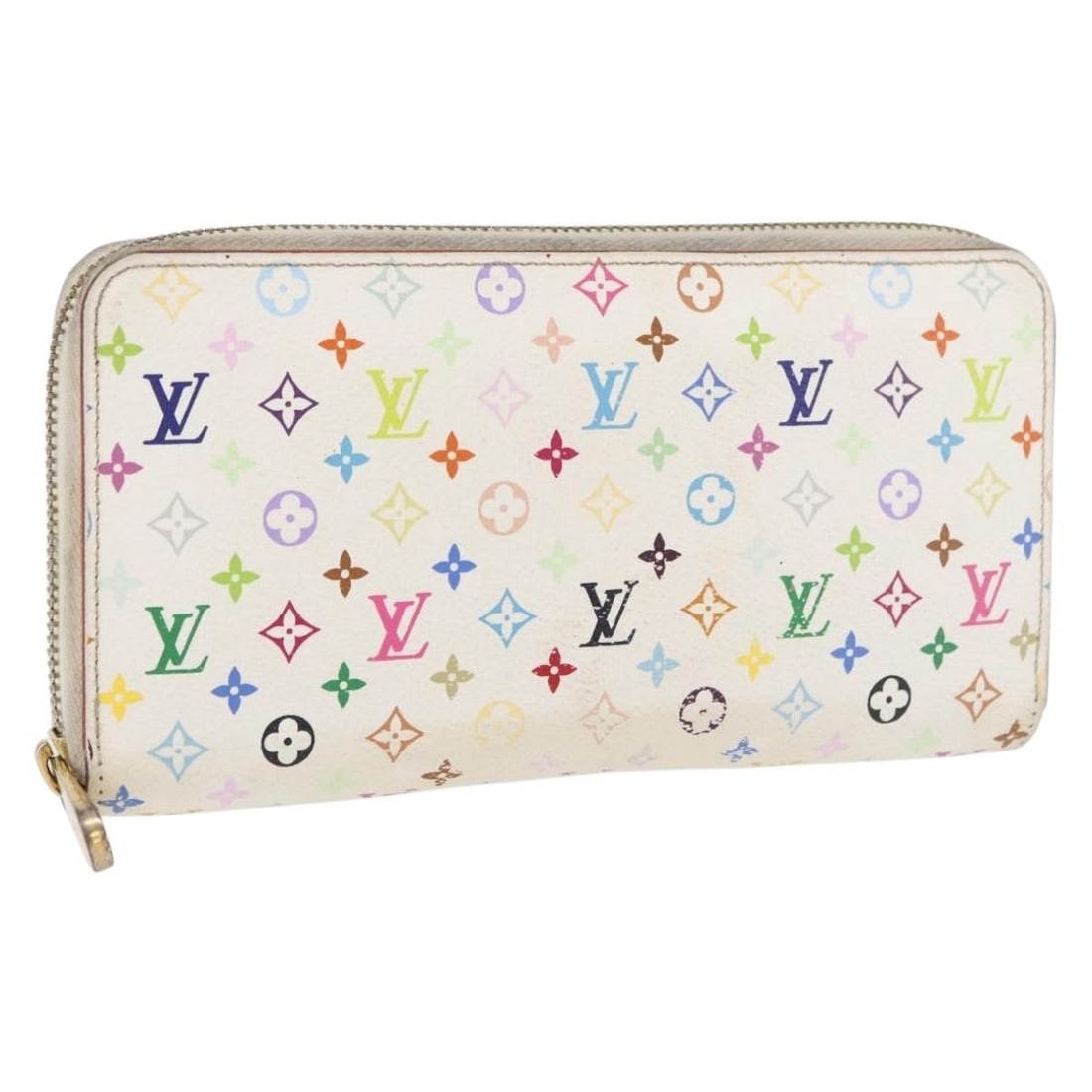 Louis Vuitton M60241 Zippy Long Wallet Monogram Multicolor Canvas White: Louis Vuitton M60241 Zippy Long Wallet Monogram Multicolor Canvas White Louis Vuitton Monogram Multicolor Zippy Long Wallet in white Monogram Multicolor Canvas. This long wallet measures approximately