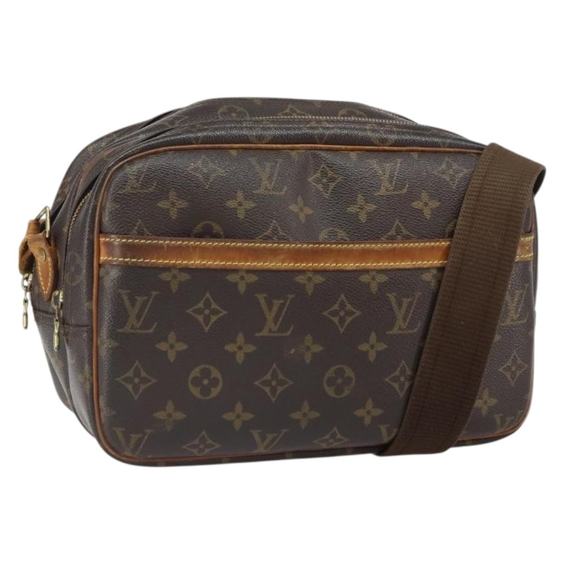 Louis Vuitton Reporter PM Monogram Canvas Shoulder Bag M45254 France: Louis Vuitton Reporter PM Monogram Canvas Shoulder Bag M45254 France This is an authentic Louis Vuitton Monogram Reporter PM shoulder bag, crafted from signature monogram canvas. The bag features an a