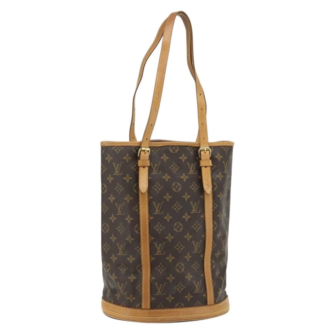 Louis Vuitton M42236 Bucket GM Monogram Canvas Shoulder Bag: Louis Vuitton M42236 Bucket GM Monogram Canvas Shoulder Bag Louis Vuitton Monogram Bucket GM shoulder bag in monogram canvas, made in France. This women's bag is offered without the original box or du
