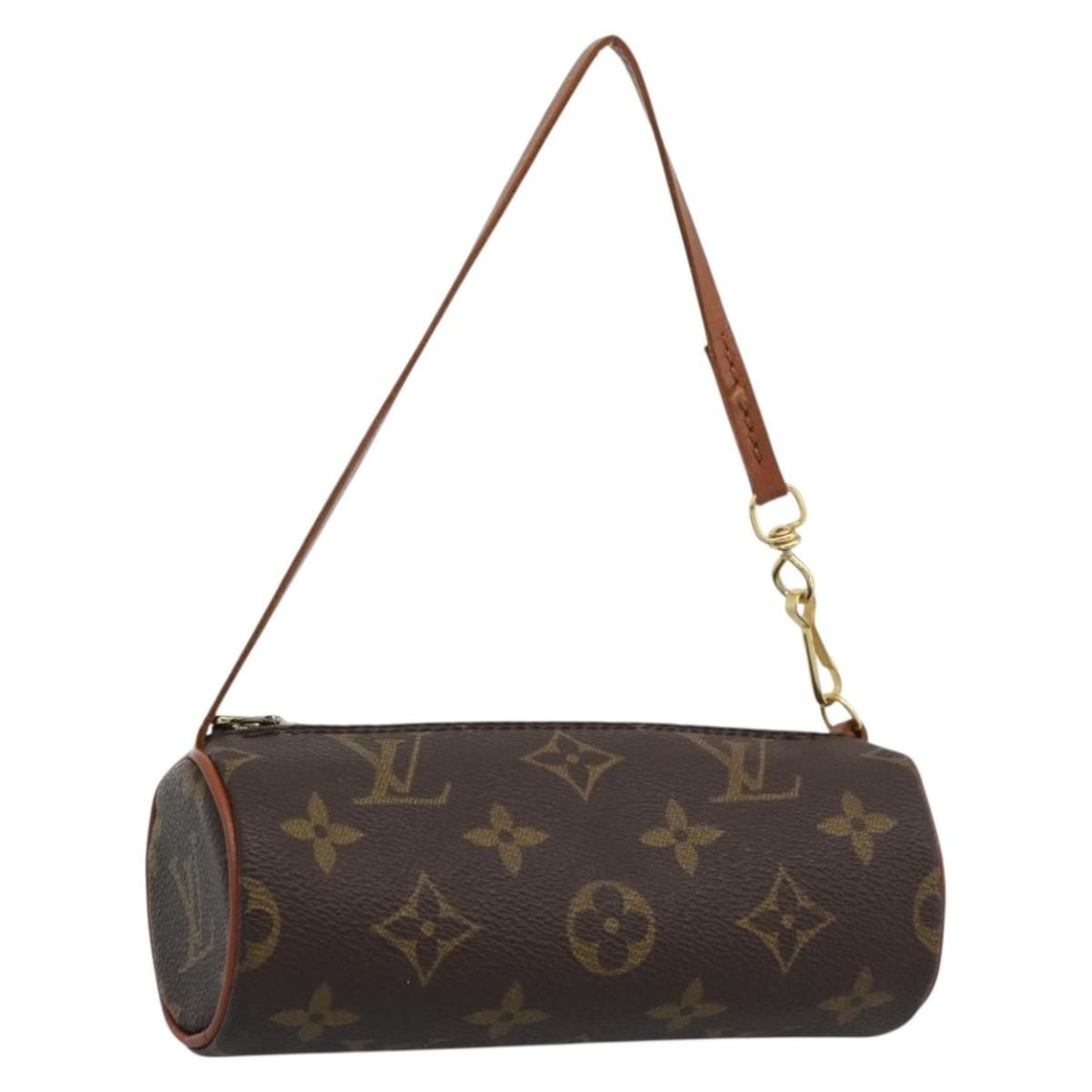 Louis Vuitton Papillon Monogram Canvas Pouch France: Louis Vuitton Papillon Monogram Canvas Pouch France Louis Vuitton Monogram Papillon pouch in Monogram canvas, made in France. This pouch is offered in heavily used condition with visible wear througho
