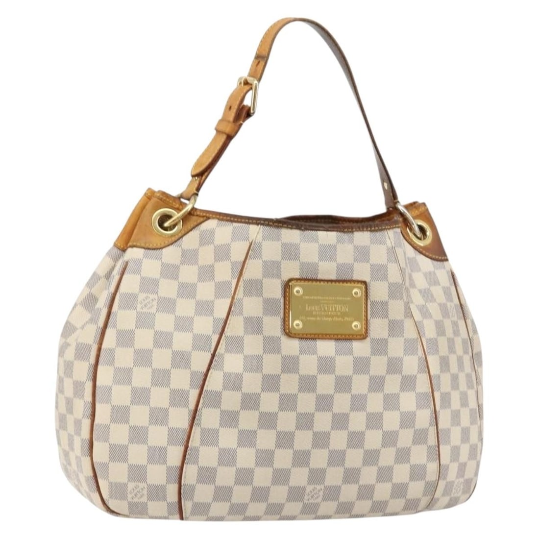 Louis Vuitton Galliera PM Shoulder Bag Damier Azur Canvas N55215: Louis Vuitton Galliera PM Shoulder Bag Damier Azur Canvas N55215 Louis Vuitton Galliera PM shoulder bag in Damier Azur canvas, made in France. This women's bag is identified by product number N55215 a