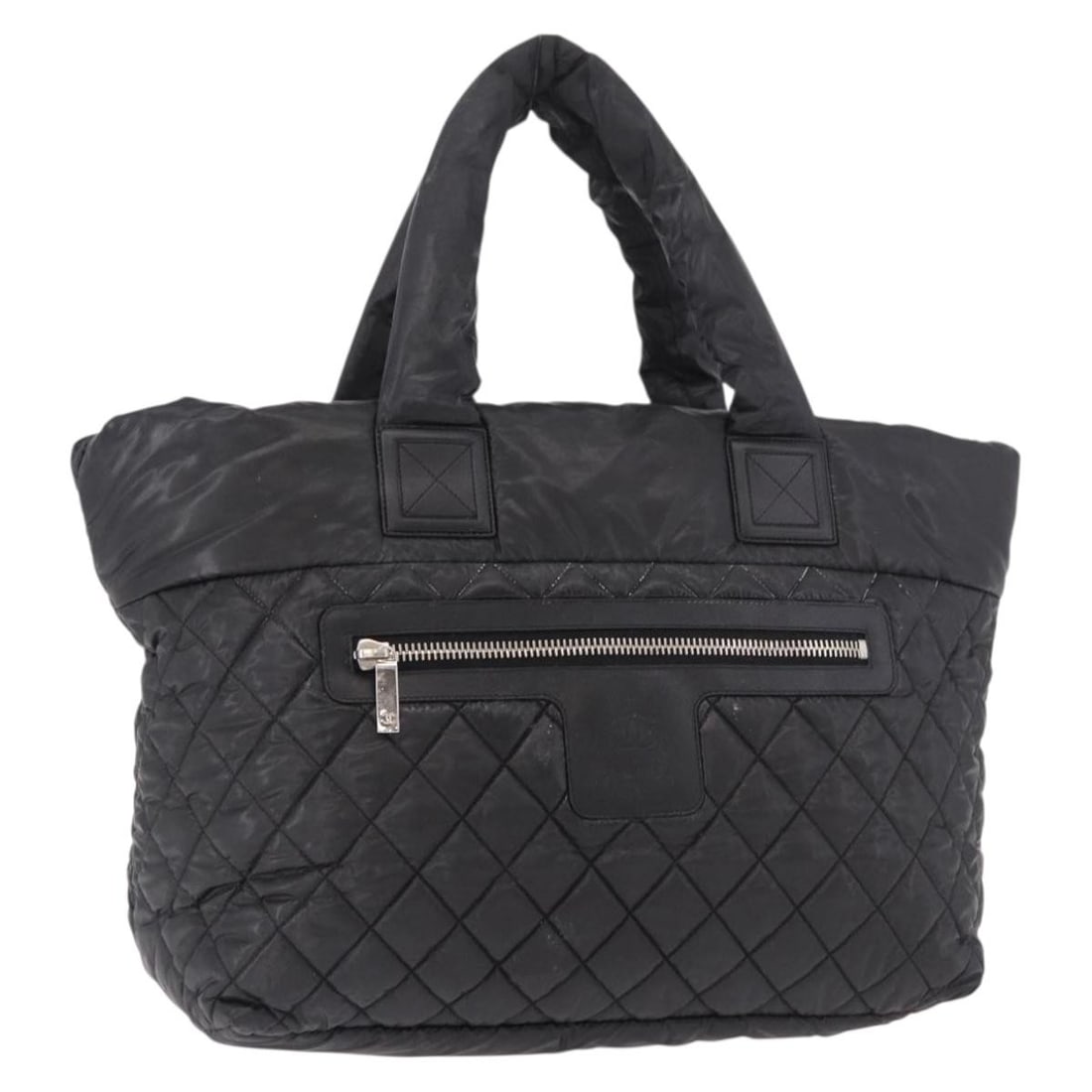 CHANEL Cococoon Black Nylon Tote with Silver CC (1 of 18)
