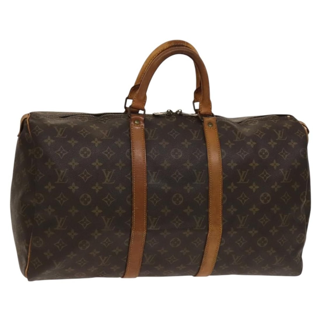 Louis Vuitton M41426 Keepall 50 Monogram Canvas Boston Bag: Louis Vuitton M41426 Keepall 50 Monogram Canvas Boston Bag Louis Vuitton Keepall 50 Boston bag in Monogram canvas, model M41426, made in France. This women's bag is offered without the original box or
