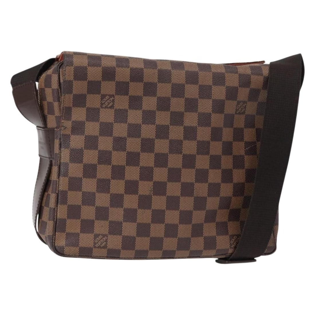 Louis Vuitton N45255 Naviglio Damier Ebene Canvas Shoulder Bag: Louis Vuitton N45255 Naviglio Damier Ebene Canvas Shoulder Bag Louis Vuitton Naviglio shoulder bag in Damier Ebene canvas, made in France. This women's bag features the Damier Ebene colorway and comes