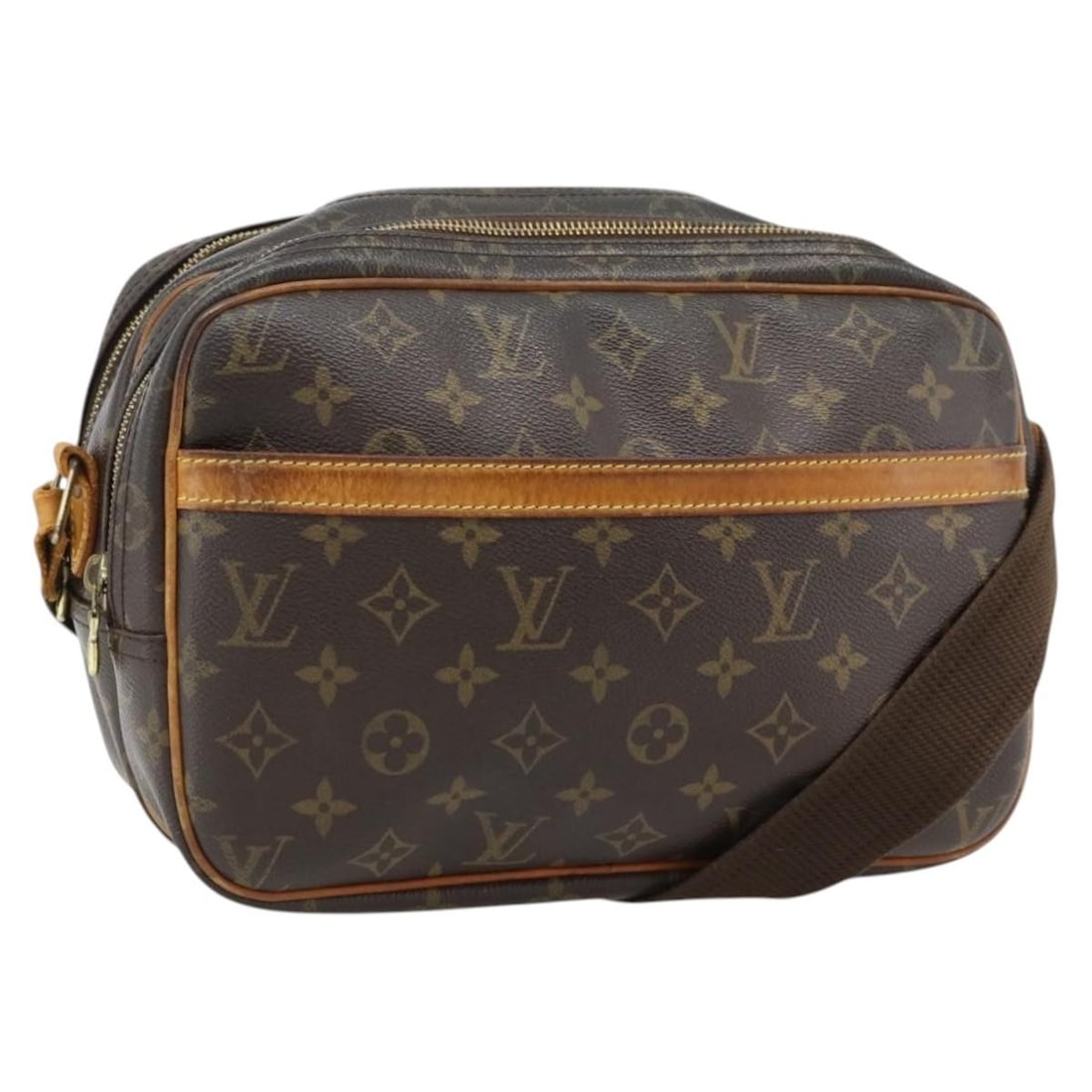 Louis Vuitton M45254 Reporter PM Monogram Canvas Shoulder Bag: Louis Vuitton M45254 Reporter PM Monogram Canvas Shoulder Bag Louis Vuitton Reporter PM shoulder bag in Monogram Canvas with a Monogram color finish. Made in France, this bag measures approximately 28