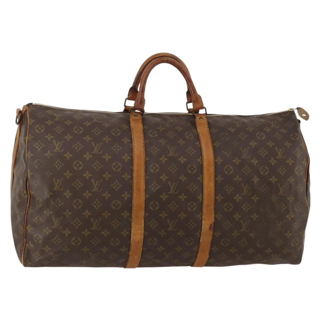 Louis Vuitton M41412 Keepall 60 Monogram Canvas Boston Bag: Louis Vuitton M41412 Keepall 60 Monogram Canvas Boston Bag Louis Vuitton Monogram Keepall Bandouliere 60 Boston Bag, made in France from Monogram Canvas. This women's bag is identified by product no. 