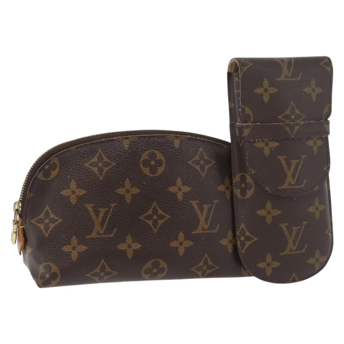 Louis Vuitton Monogram Canvas pouch pair auth: Louis Vuitton Monogram Canvas pouch pair auth This is a set of two Louis Vuitton Monogram Canvas pouches designed for women. Both pouches feature the classic monogram pattern and are made in France. T