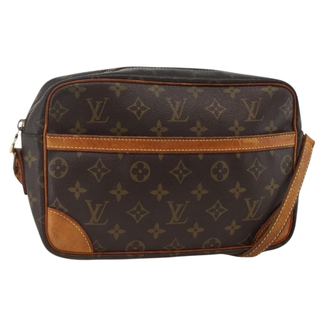 Louis Vuitton Trocadero 27 Monogram Canvas Shoulder Bag M51274 France: Louis Vuitton Trocadero 27 Monogram Canvas Shoulder Bag M51274 France This is a Louis Vuitton Monogram Trocadero 27 shoulder bag crafted from signature monogram canvas. Designed for women, the bag fea
