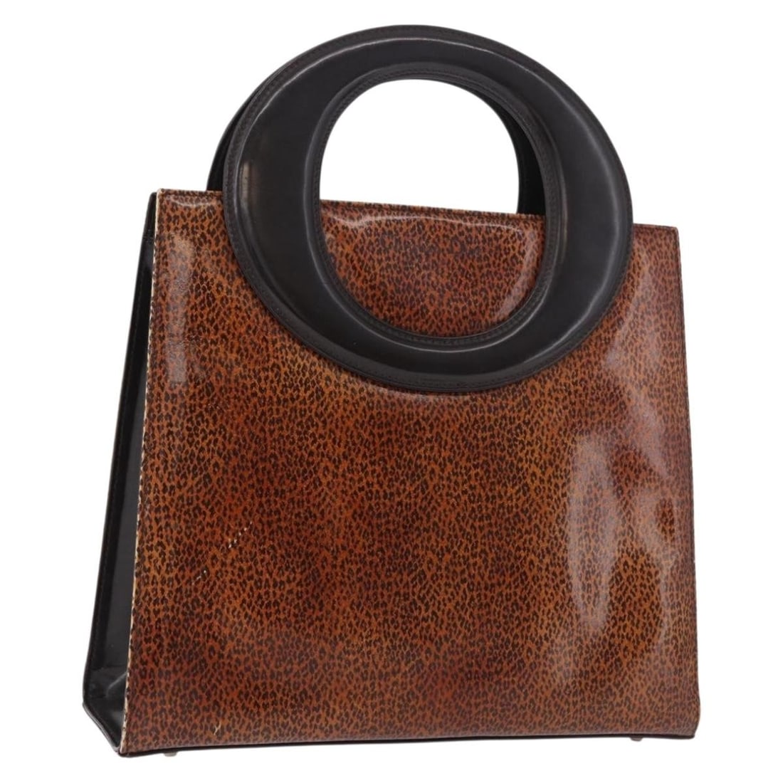 Brown Leather Hand Bag Christian Dior Silver Tone Italy: Brown Leather Hand Bag Christian Dior Silver Tone Italy A Christian Dior leather hand bag in brown and silver, made in Italy. The bag measures approximately W24 x H21 x D8 cm, with a handle drop of ap