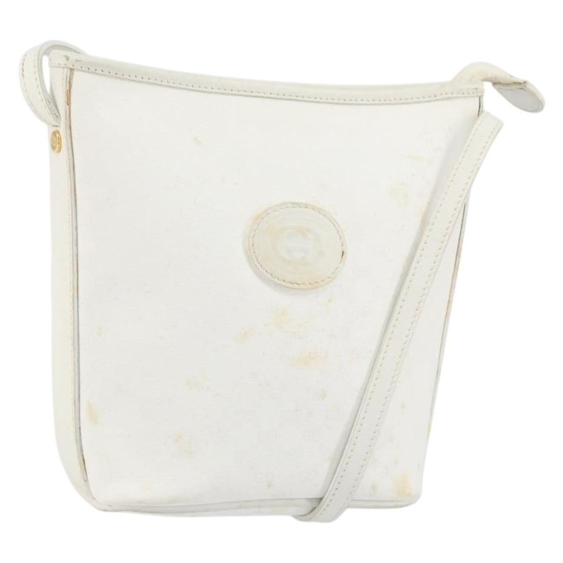 GUCCI Micro GG Supreme PVC Shoulder Bag White Gold 007 115 1095 Auth: GUCCI Micro GG Supreme PVC Shoulder Bag White Gold 007 115 1095 Auth This exquisite GUCCI Micro GG Supreme Shoulder Bag combines elegance with practicality, crafted from high-quality PVC leather in a 